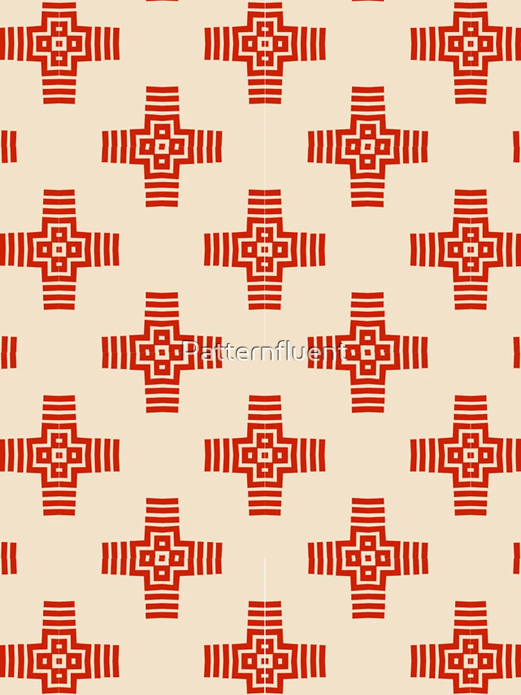 Thumbnail 4 of 4, iPhone Case, Geometric Cross Pattern designed and sold by Patternfluent.