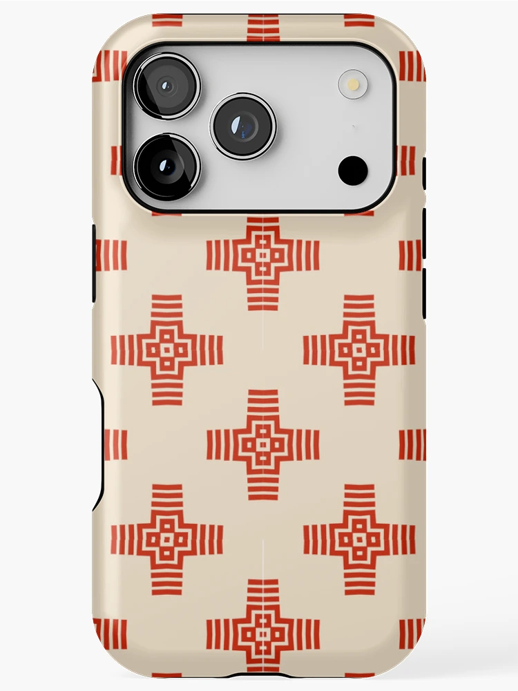 Thumbnail 1 of 4, iPhone Case, Geometric Cross Pattern designed and sold by Patternfluent.