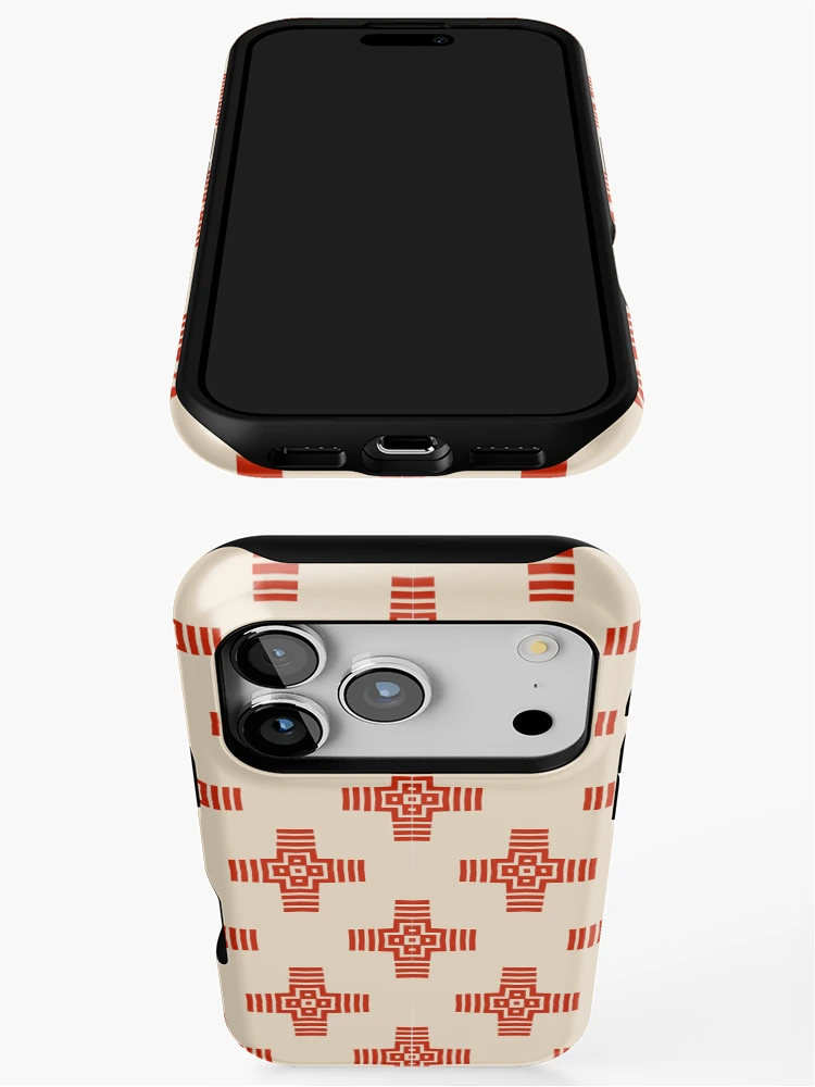 Thumbnail 3 of 4, iPhone Case, Geometric Cross Pattern designed and sold by Patternfluent.