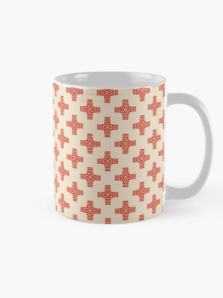 Thumbnail 3 of 6, Coffee Mug, Geometric Cross Pattern designed and sold by Patternfluent.