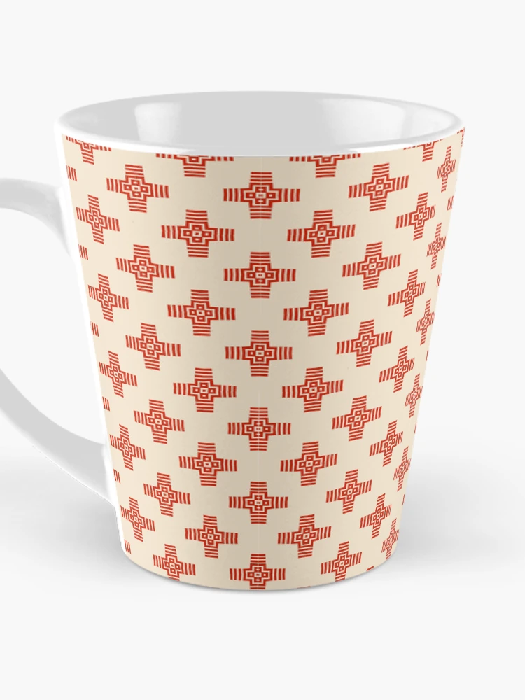 Thumbnail 3 of 4, Coffee Mug, Geometric Cross Pattern designed and sold by Patternfluent.