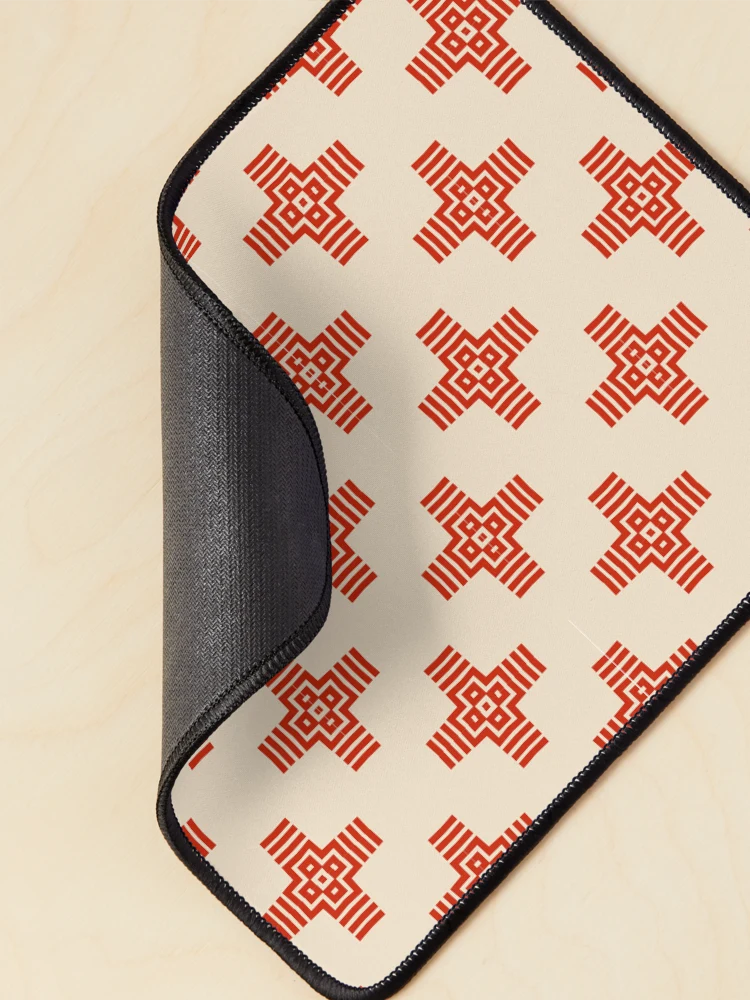 Thumbnail 2 of 5, Mouse Pad, Geometric Cross Pattern designed and sold by Patternfluent.