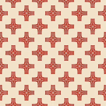 Artwork thumbnail, Geometric Cross Pattern by Patternfluent