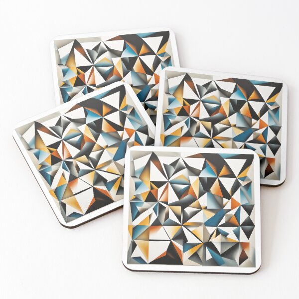 Item preview, Abstract Triangle Composition - Bold Geometric Art designed and sold by latelierdechris.