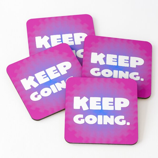 Item preview, Keep Going - Cornflower and Fuchsia Wave designed and sold by sillyjess.