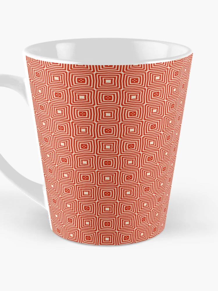 Thumbnail 3 of 4, Coffee Mug, Concentric Square Geometric Pattern designed and sold by Patternfluent.