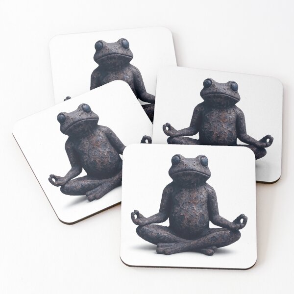 Item preview, Timeless frog meditation, minimalist designed and sold by BRIGHTLOOKS.