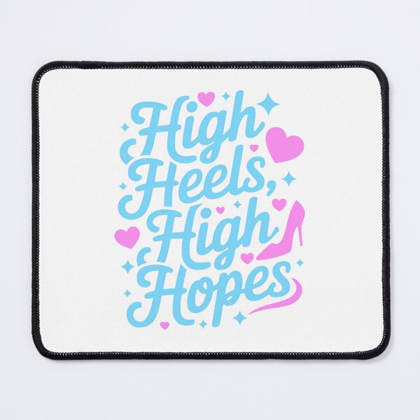 Item preview, High Heels High Hopes! Pink And Blue Girly designed and sold by PMCreative.