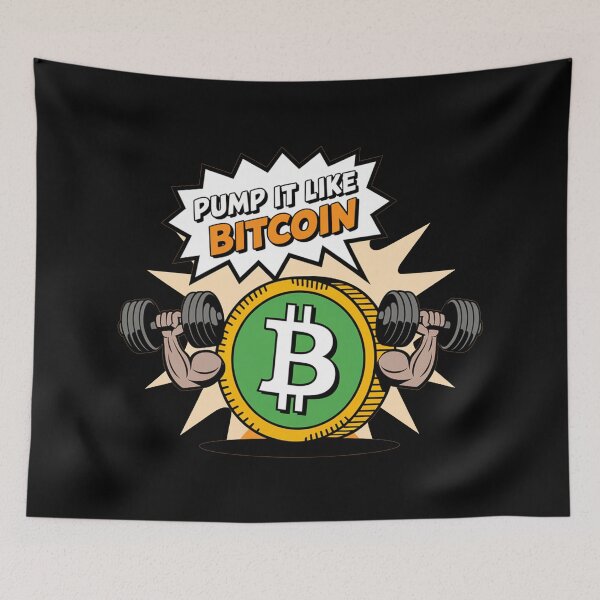 Item preview, Pump it like bitcoin, bitcoin crypto fitness designed and sold by NoetherSym.