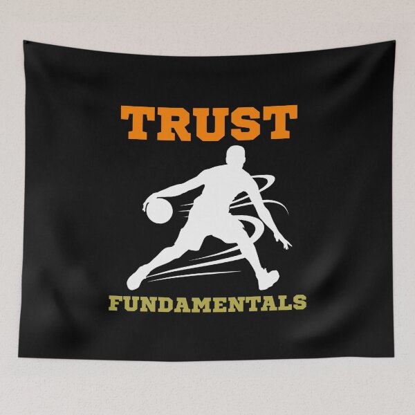 Item preview, Basketball Coach Trust Fundamentals Old Head Funny Sports designed and sold by Laugh-Lines.