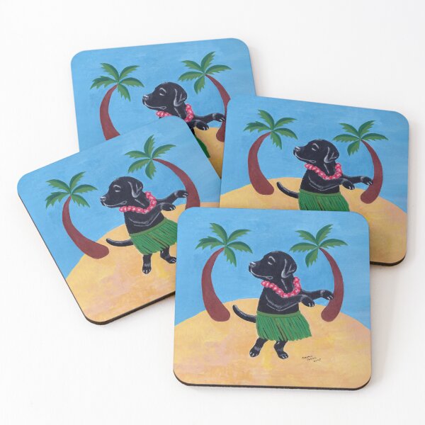 Item preview, Aloha Black Labrador designed and sold by HappyLabradors.
