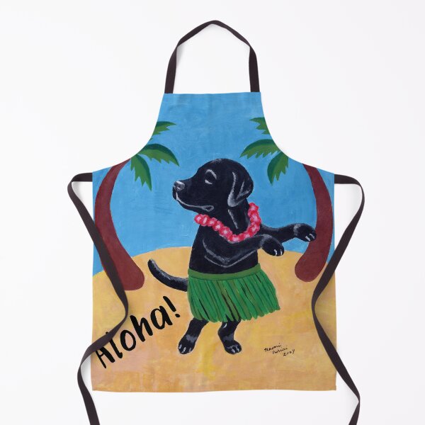 Item preview, Aloha Black Labrador designed and sold by HappyLabradors.