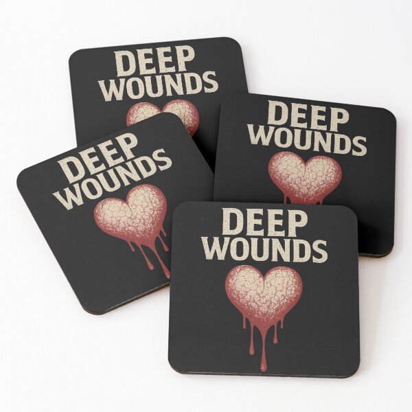 Item preview, DEEP WOUNDS - Fake Band Shirt designed and sold by FuntasticMatt.