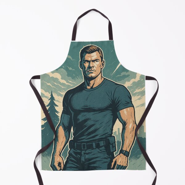 Item preview, Alan Ritchson - Brooding Hero in the Storm designed and sold by PosiPrints.