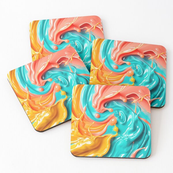 Item preview, Vibrant Liquid Swirls 1 designed and sold by SparroCreative.