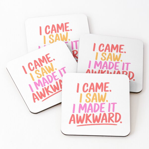 Item preview, I Came I Saw I Made It Awkward! Red And Pink designed and sold by PMCreative.