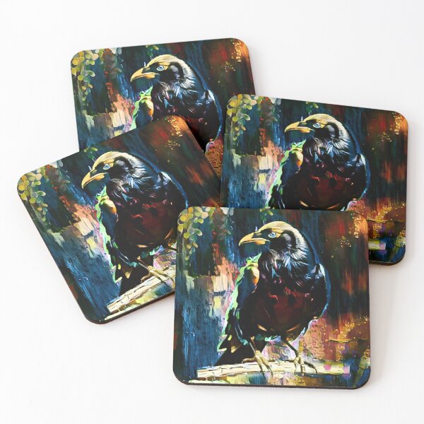 Item preview, Abstract crow on a branch designed and sold by clarazen.
