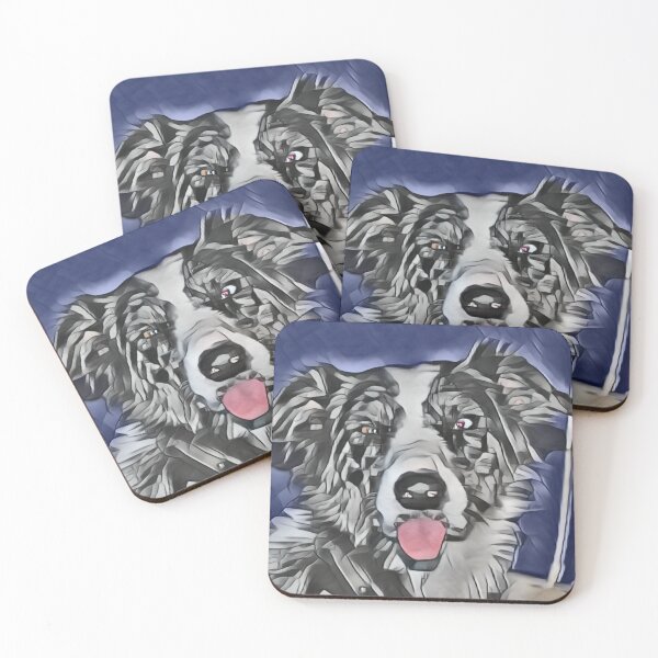 Item preview, Sleepy Collie In Blue Retro Pop designed and sold by Fearless-Fox.