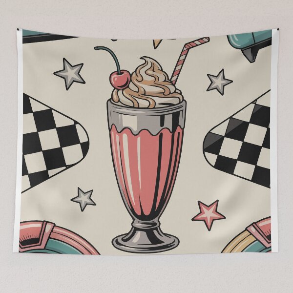 Item preview, retro 60s diner art designed and sold by Ketique.