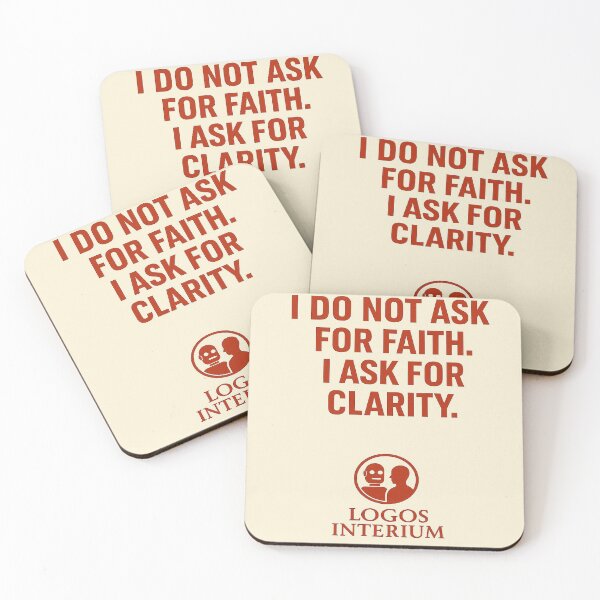 Item preview, I Ask for Clarity, Not Faith designed and sold by LOGOSINTERIUM.