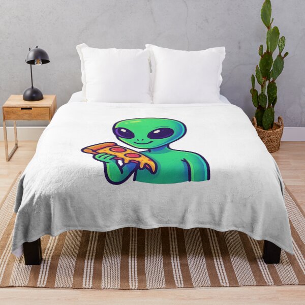 Item preview, Pizza Alien – Bright cartoon design from space designed and sold by AlphaAutomation.