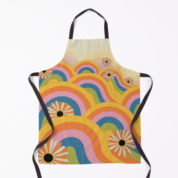 Item preview, Retro floral waves in the sun designed and sold by Ketique.