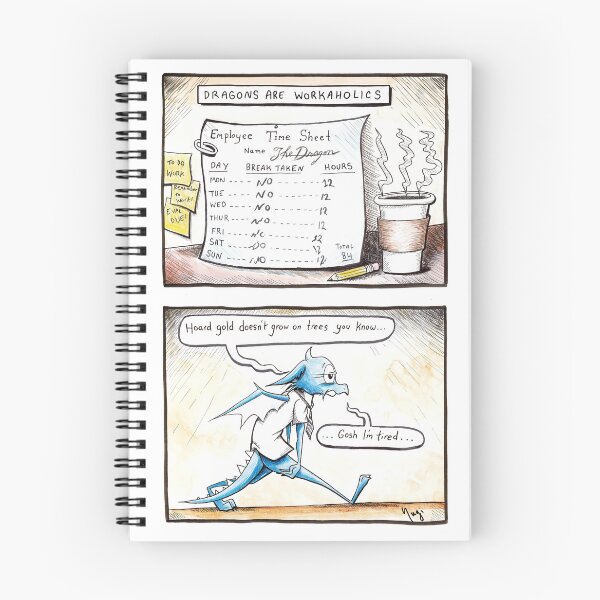 Item preview, Dragon Facts 19: Dragons are Workaholics  designed and sold by Sugi Ando.