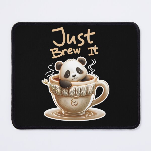 Item preview, Just brew it….Panda in a cosy coffee cup designed and sold by PrettyDecor.