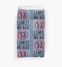 No Age Limit 13th Birthday Gifts Funny B-day for 13 Year Old Duvet Cover
