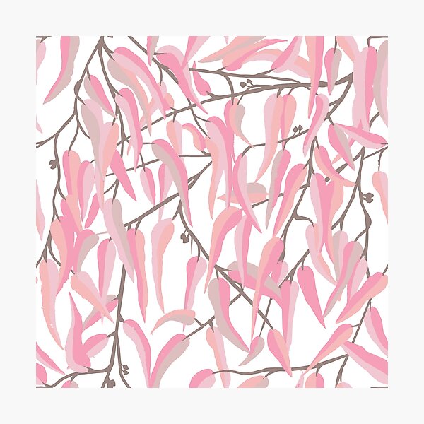 Item preview, Gumleaves - Pink designed and sold by Stephanie Fiona Design.