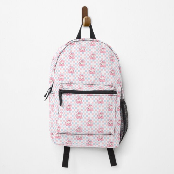 Item preview, Bows and Cherry pastel check designed and sold by Jaspersdigitalart.
