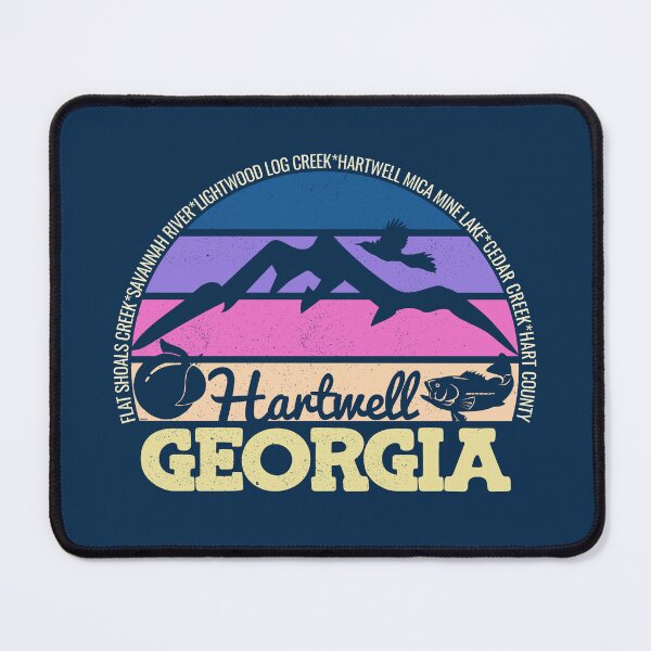 Item preview, Hartwell Georgia Sunset Retro Vintage Local Pride Logo designed and sold by CRHPOD20.