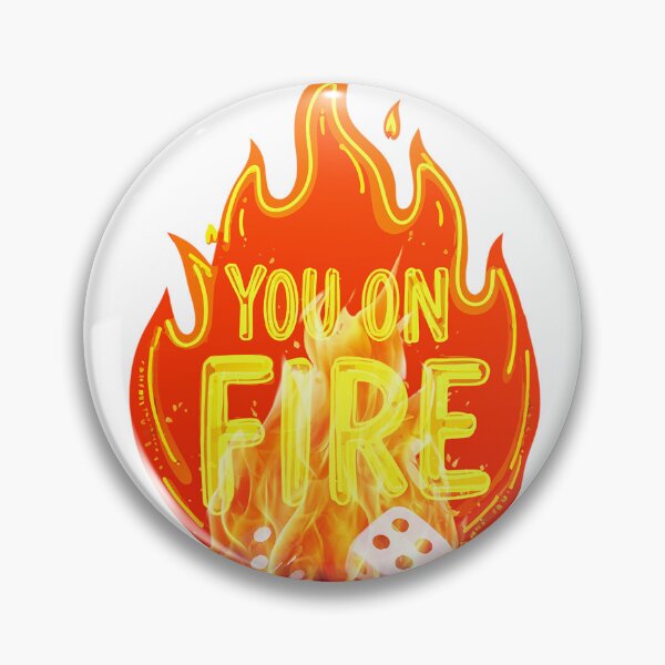 Item preview, ou Are On Fire – Motivational Dice Flame Tee designed and sold by Prithbyshop.