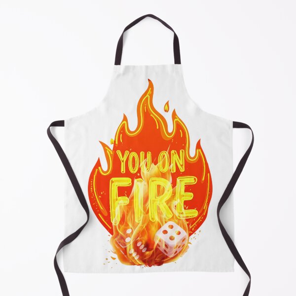 Artikelvorschau, Du bist Feuer und Flamme – Motivierendes Würfelflammen-T-Shirt entworfen und verkauft von Prithbyshop.