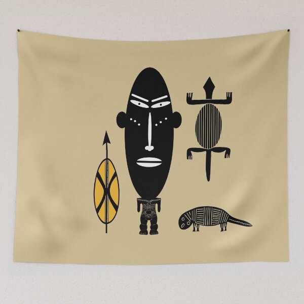 Item preview, African abstract ethnic tribal art designed and sold by Alexaltay.