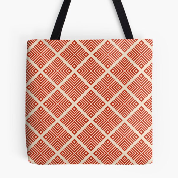 Item preview, Striped Geometric Diamond Tile designed and sold by Patternfluent.