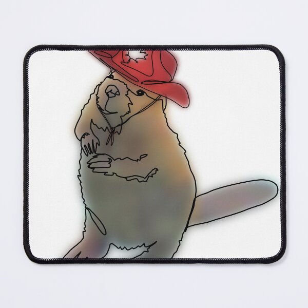 Item preview, Benny the Canadian Beaver in Mountie Hat - animalsinhats designed and sold by Ashley’sAnimalz.