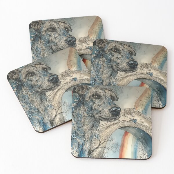Item preview, The Rainbow Bridge - Scottish Deerhound designed and sold by aghnadarragh.