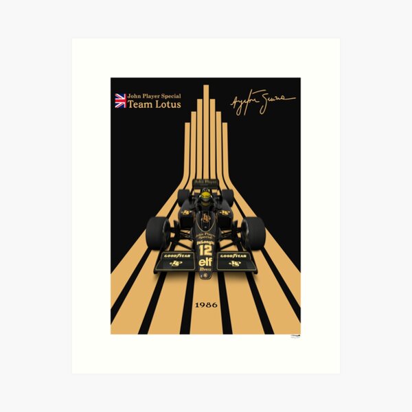 Item preview, Poster Formula 1 Ayrton Senna Lotus 98T designed and sold by AeroStudioD.