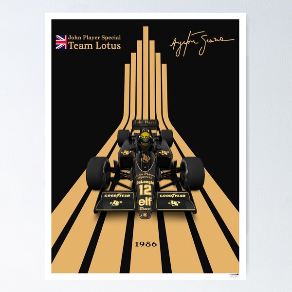 Item preview, Poster Formula 1 Ayrton Senna Lotus 98T designed and sold by AeroStudioD.