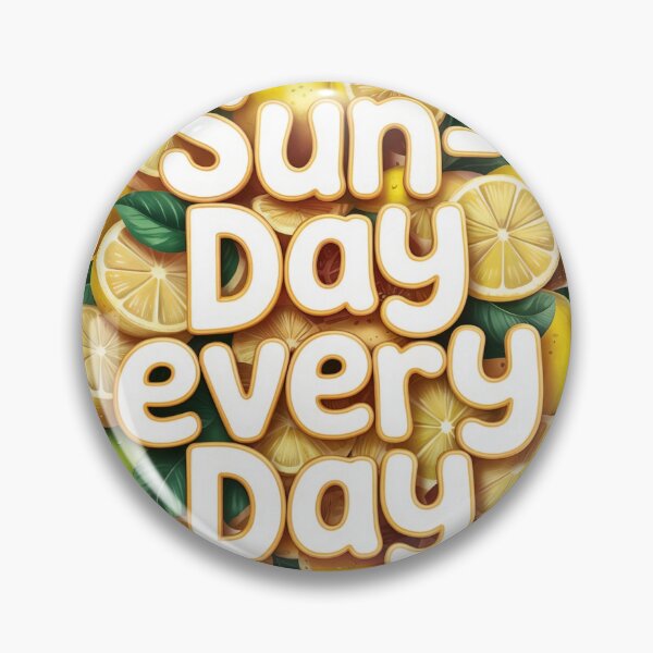 Item preview, Bold Sun Day Every Day Text with Lemons on Black Background designed and sold by Creative88Art.