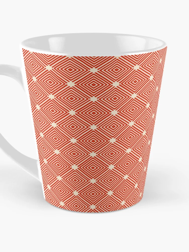 Thumbnail 3 of 4, Coffee Mug, Concentric Diamond Geometric Pattern designed and sold by Patternfluent.