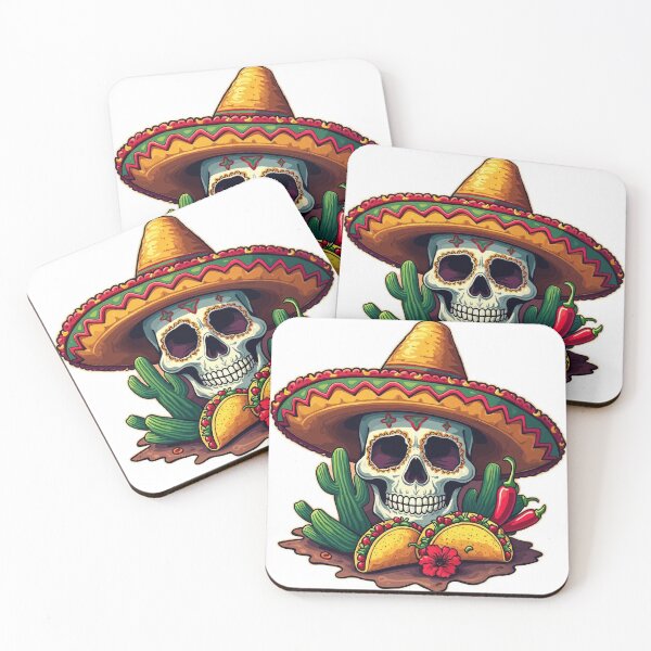 Item preview, Tacos and Skulls – Mexican Flavor and Tradition designed and sold by Naau.us.