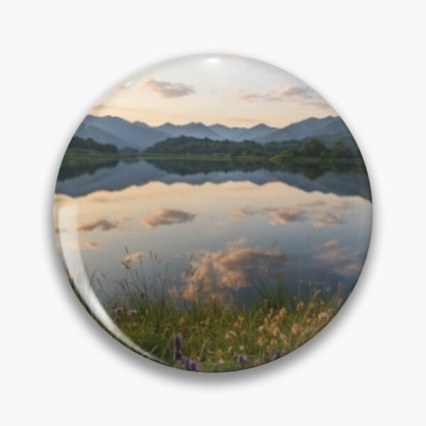 Item preview, Lakeview with Lavender Flowers designed and sold by UnlockKnowledge.