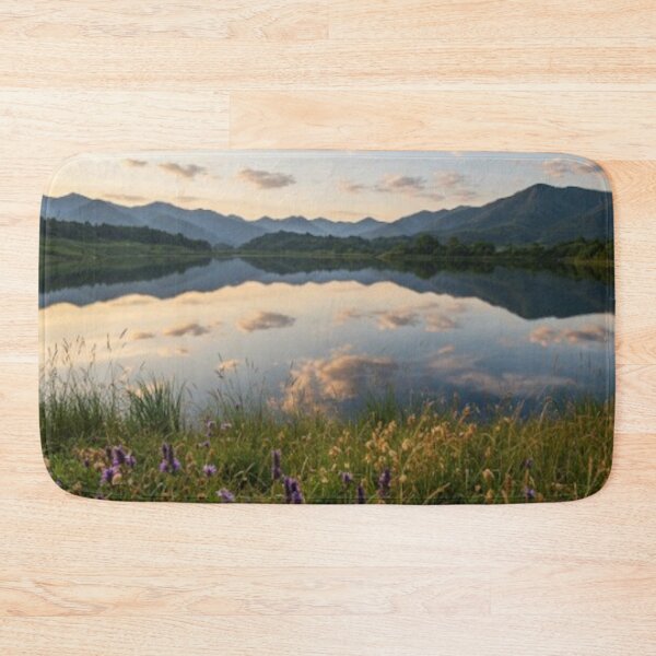 Item preview, Lakeview with Lavender Flowers designed and sold by UnlockKnowledge.