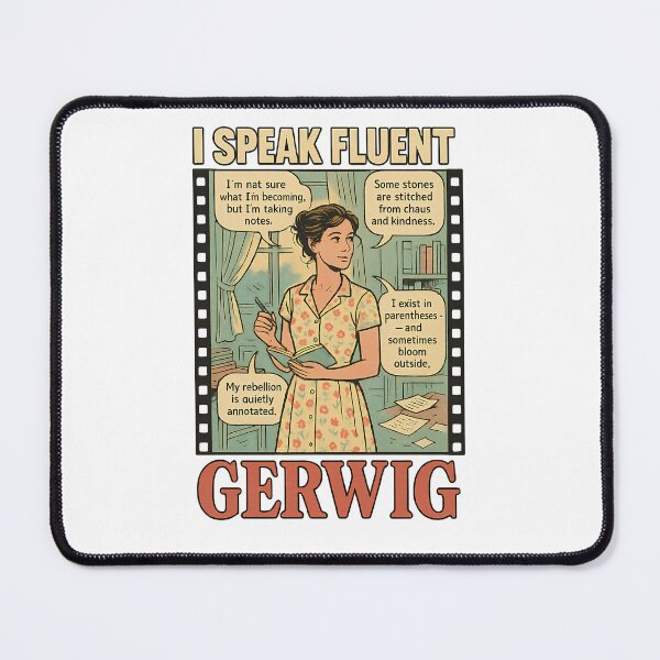 Item preview, I speak fluent GERWIG designed and sold by CultLines.