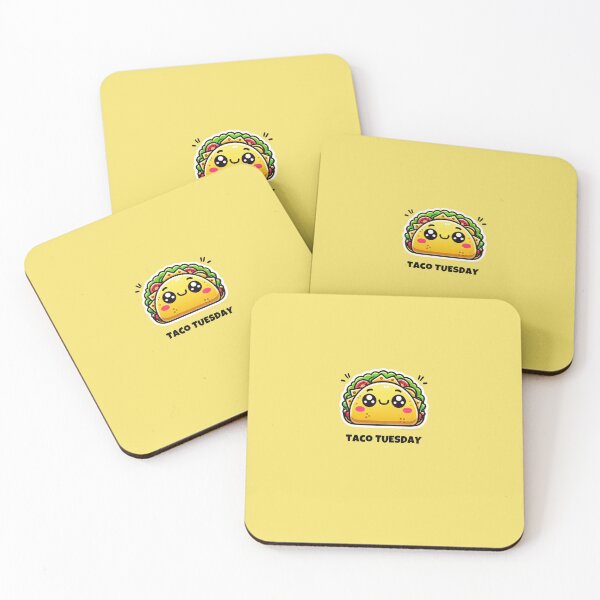 Item preview, Taco Tuesday - Kawaii Taco with Happy Face designed and sold by SoftEmotion.