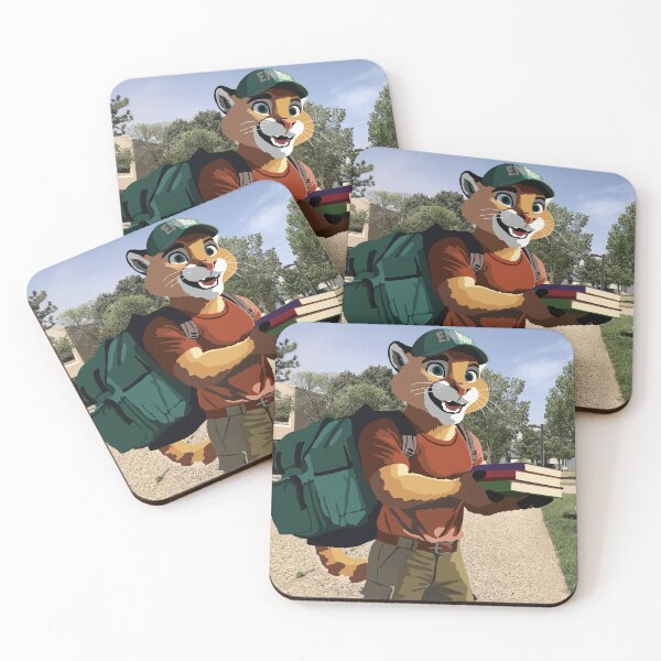 Item preview, Cool Kid Cougar at College designed and sold by KlakkDrawsStuff.