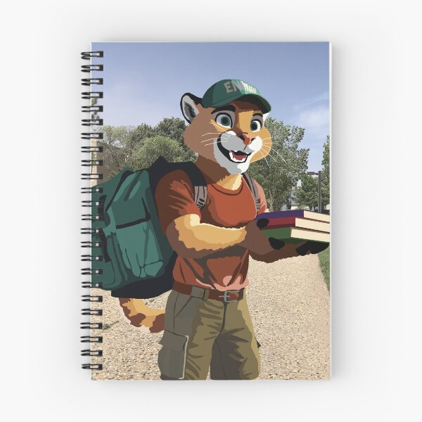 Item preview, Cool Kid Cougar at College designed and sold by KlakkDrawsStuff.