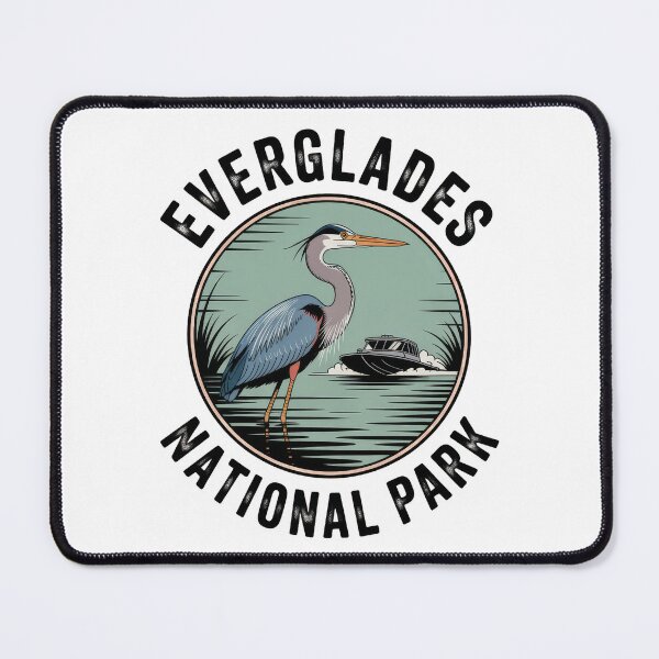 Item preview, Everglades National Park Retro Vintage Design with Heron and Airboat designed and sold by pod24.
